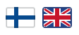 puhutut kielet suomi ja englanti